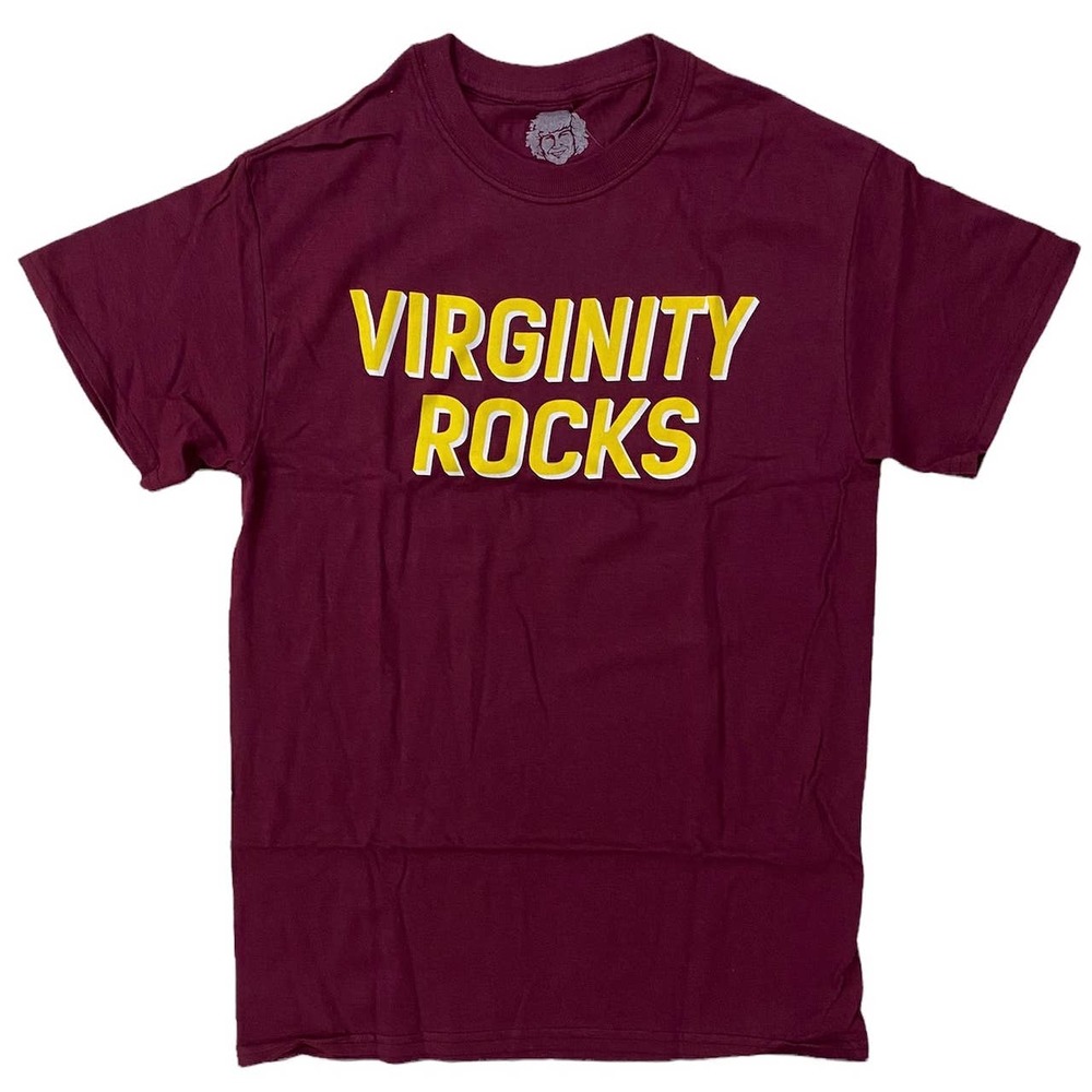 Danny Duncan Men's Virginity Rocks Graphic Tee T-Shirt - Deep Red